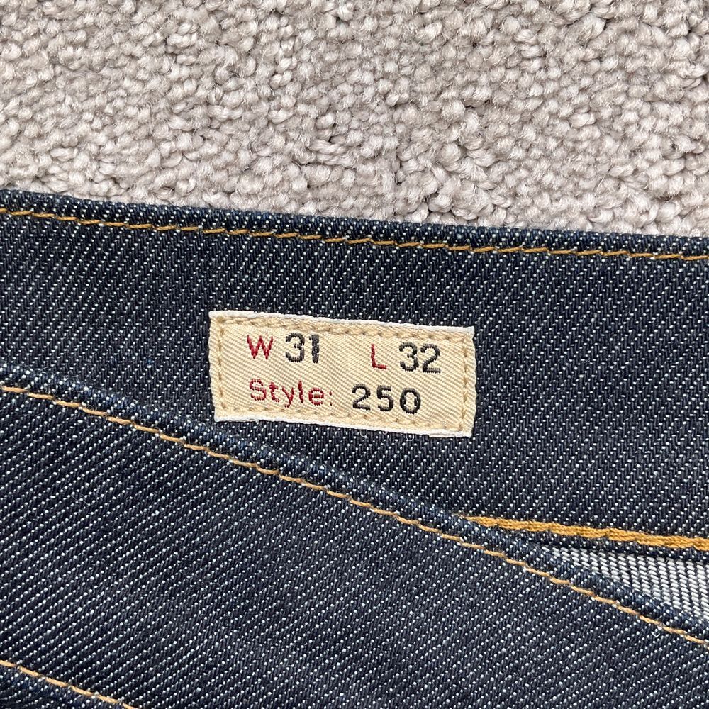 J Crew 250 Jeans Men 31W 32L Indigo Blue Kurabo Japanese Skinny Leg Denim - Picture 4 of 14